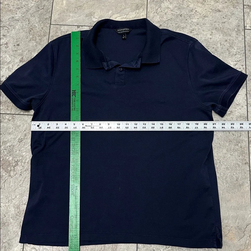 Banana‎ Republic Men's Luxe Touch Performance Navy Polo Shirt